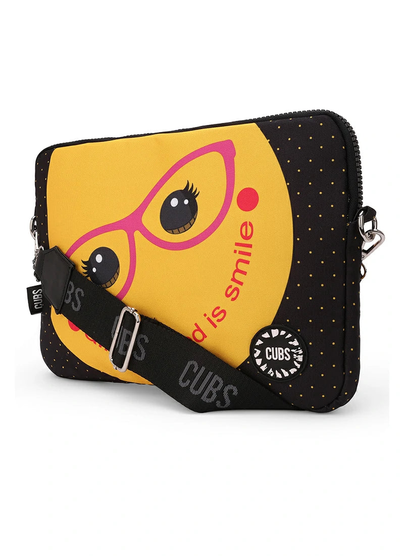 Cubs All We Need Is Smile Laptop Bag With Strap 13 Inch