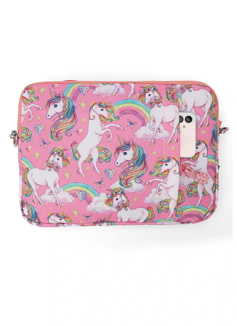 Cubs Rainbow Unicorn Laptop Bag With Strap 15 Inch