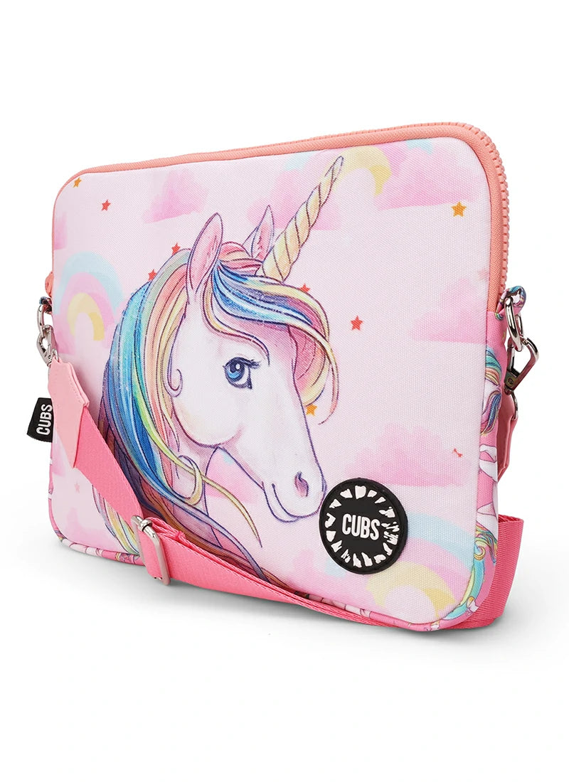 Cubs Rainbow Unicorn Laptop Bag With Strap 13 Inch