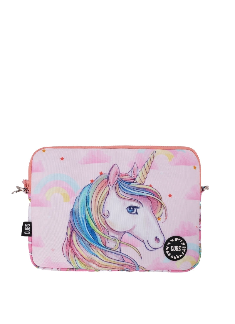 Cubs Rainbow Unicorn Laptop Bag With Strap 15 Inch
