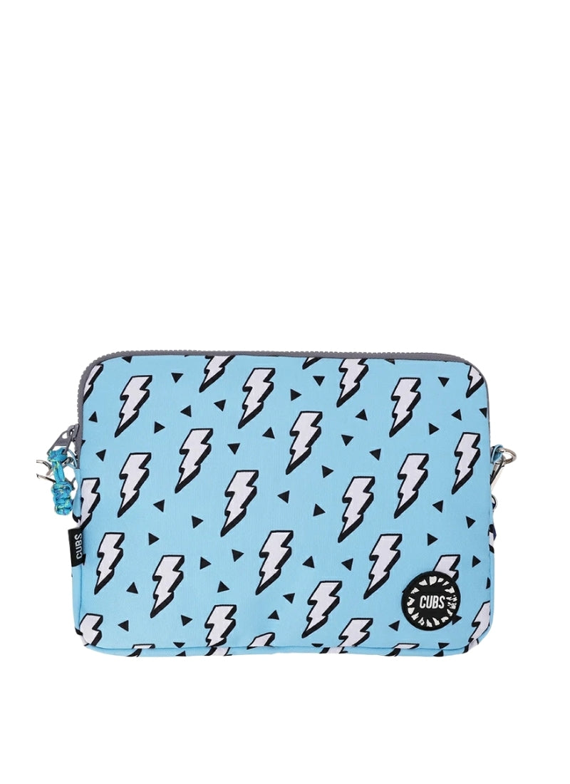 Cubs Electric Shock Baby Blue Laptop Bag with strap 15 Inch