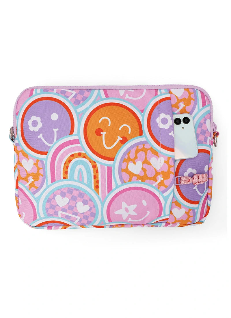 Cubs Flower Wow Smile Laptop Bag with strap 13 Inch