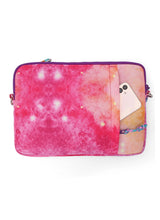Cubs Pink Galaxy Laptop Bag with strap 13 Inch