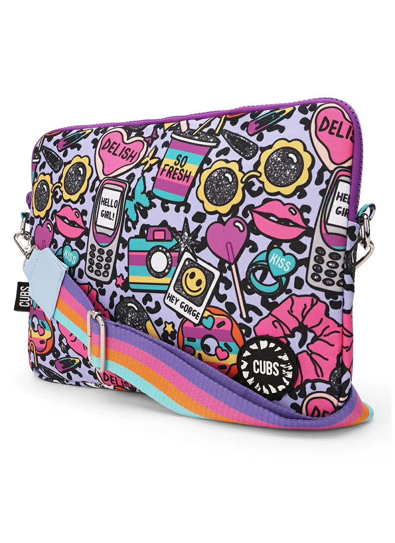 Cubs Hey Girl Laptop Bag With Strap 13 Inch