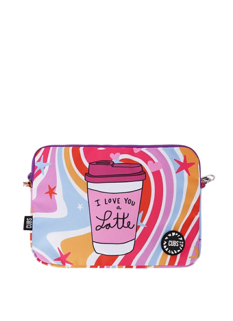 Cubs I Love You A Latte Laptop Bag With Strap 15 Inch