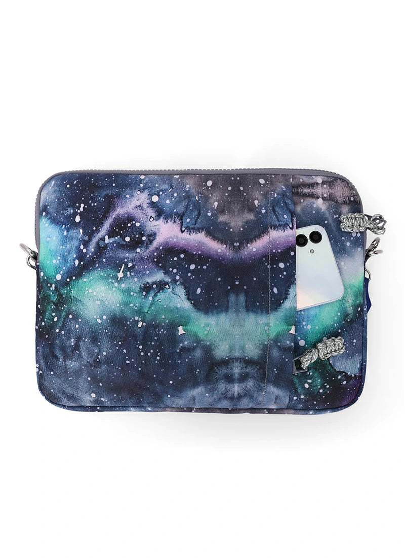Cubs Grey Galaxy Laptop Bag With Strap 13 Inch