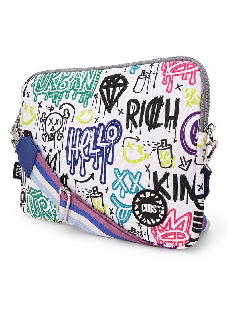 Cubs Cool King Graffiti Laptop Bag With Strap 13 Inch