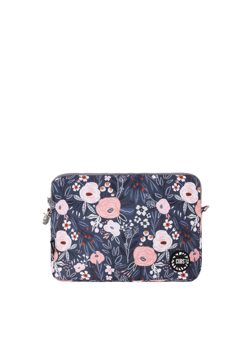 Cubs Blooming Flowers Rose Laptop Bag With Strap 13 Inch