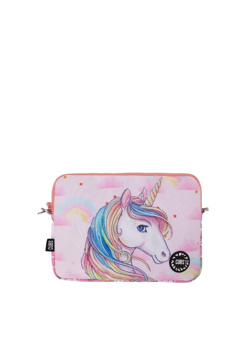 Cubs Rainbow Unicorn Laptop Bag With Strap 13 Inch