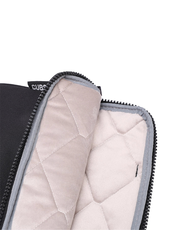 Cubs All Black Laptop Bag With Strap 13 Inch