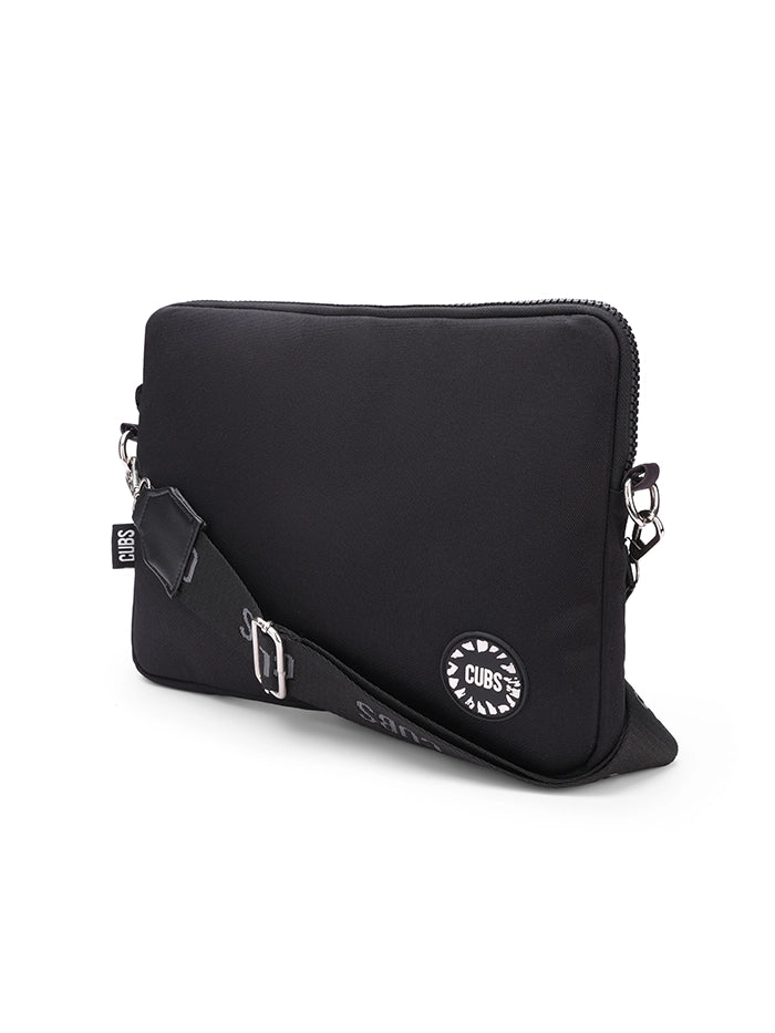 Cubs All Black Laptop Bag With Strap 13 Inch
