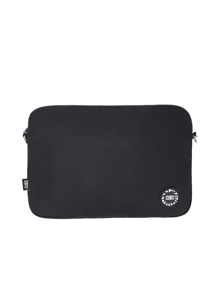 Cubs All Black Laptop Bag With Strap 13 Inch
