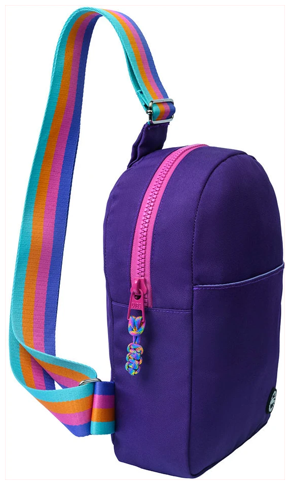 Cubs Purple Sling Bag Front Pocket