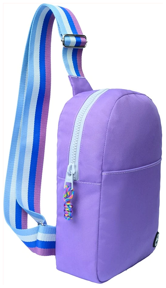 Cubs Lilac/grey Sling Bag Front Pocket