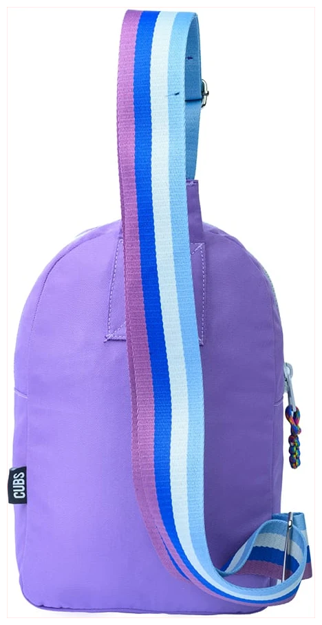 Cubs Lilac/grey Sling Bag Front Pocket