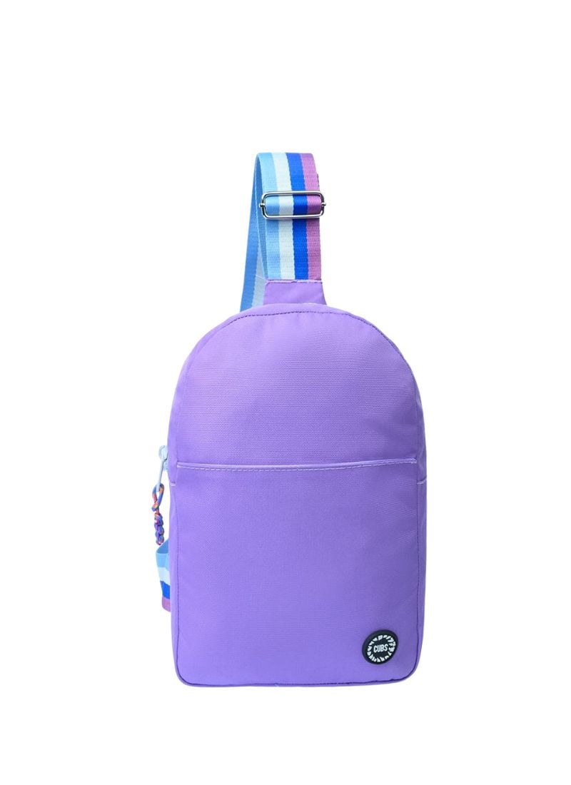 Cubs Lilac/grey Sling Bag Front Pocket