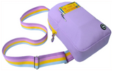 Cubs Lilac/yellow Sling Bag Front Pocket