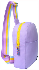 Cubs Lilac/yellow Sling Bag Front Pocket