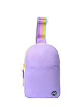 Cubs Lilac/yellow Sling Bag Front Pocket