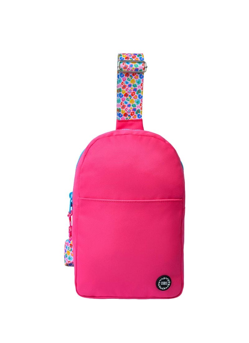 Cubs Hot Pink Sling Bag Front Pocket