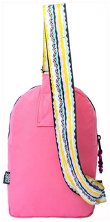 Cubs Pink/Black Sling Bag Front Pocket