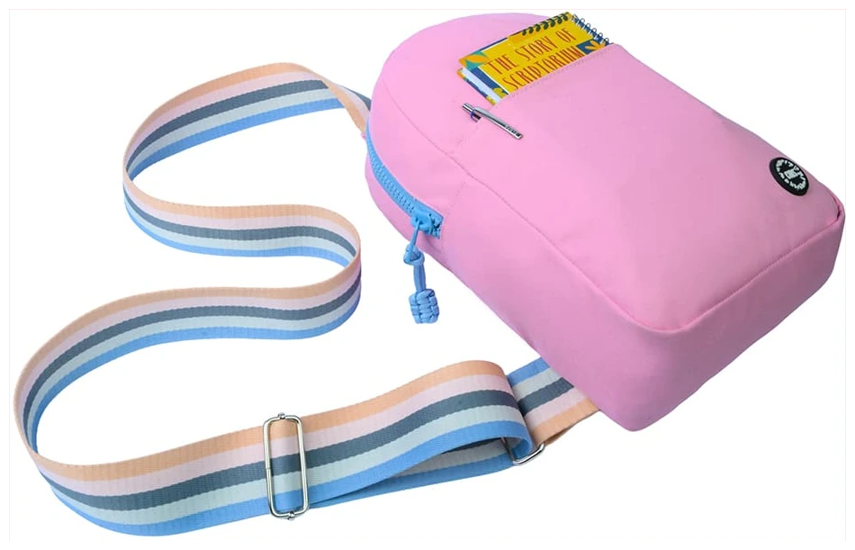 Cubs Light Pink Sling Bag Front Pocket