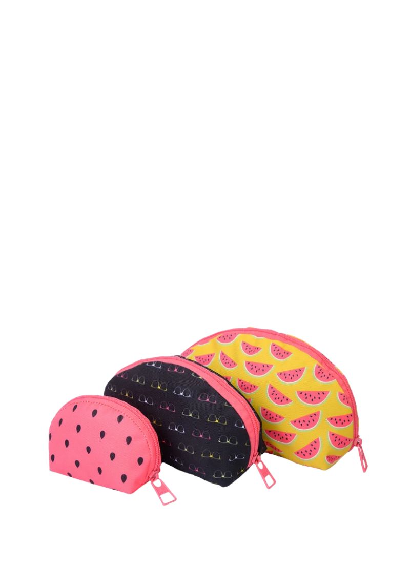 Cubs Sunglasses & Melons Make-Up Round Bags