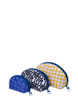 Cubs Blue Black and Yellow Make-Up Round Bags
