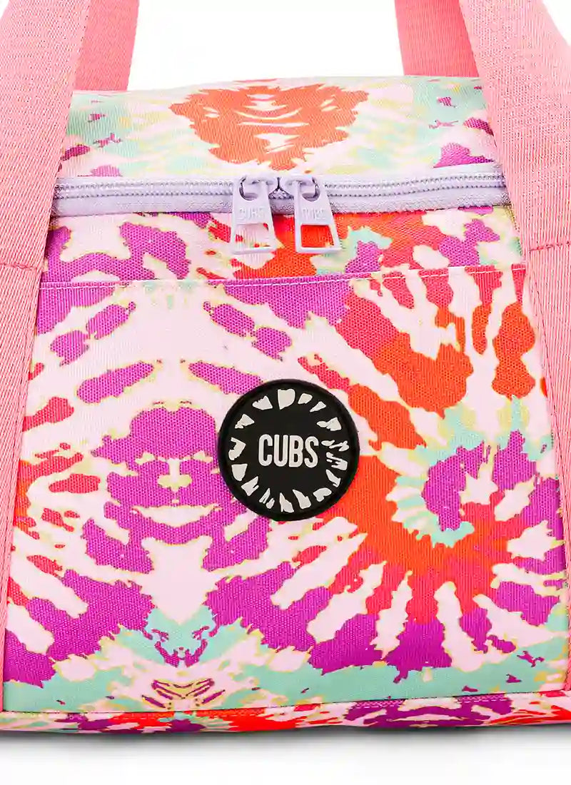 Cubs Very Happy Tie Dye Duffel Bag one Side Pocket