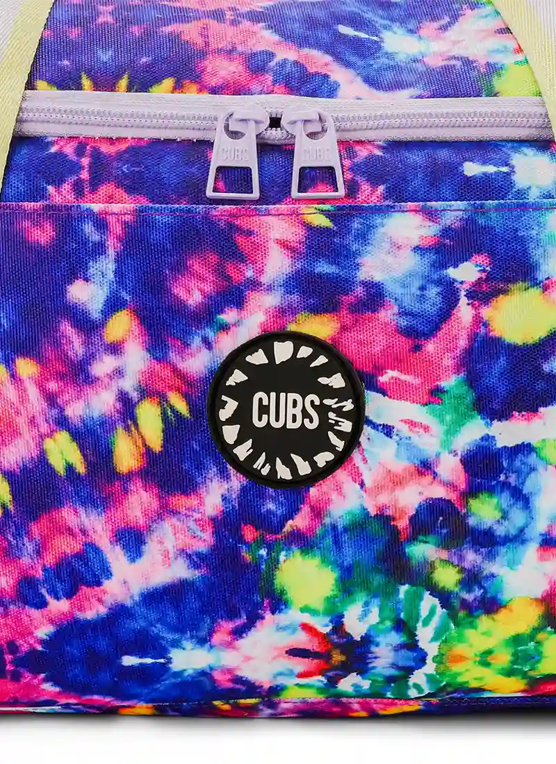 Cubs Mysterious blue Tie Dye Duffel Bag one Side Pocket