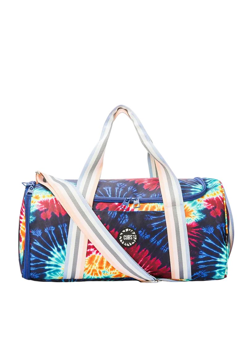 Cubs Teenage Mood Tie Dye Duffel Bag one Side Pocket