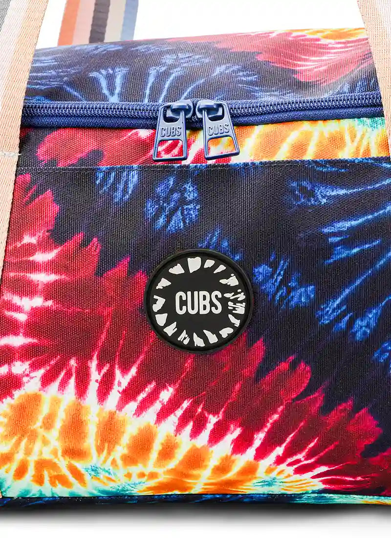 Cubs Teenage Mood Tie Dye Duffel Bag one Side Pocket