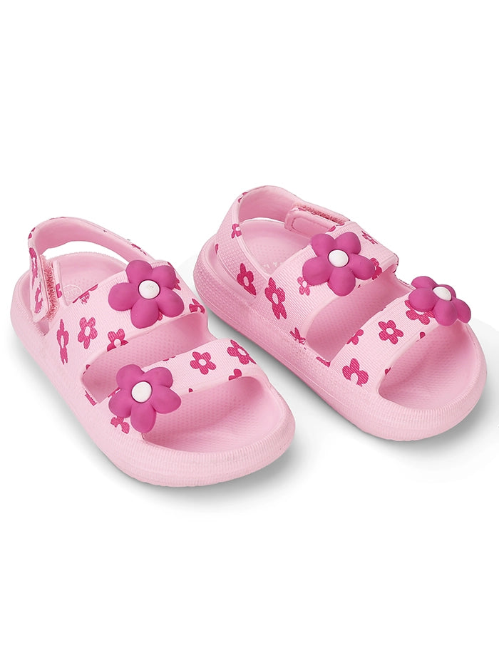 Cubs Pink Flowers Kids Sandal