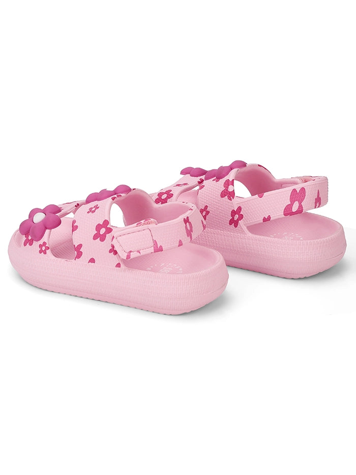 Cubs Pink Flowers Kids Sandal