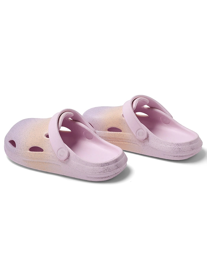 Cubs Glitter Peach & Lilac Clog