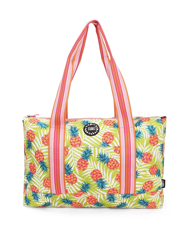 Cubs Flamingos And Pineapples Double Face Tote Bag