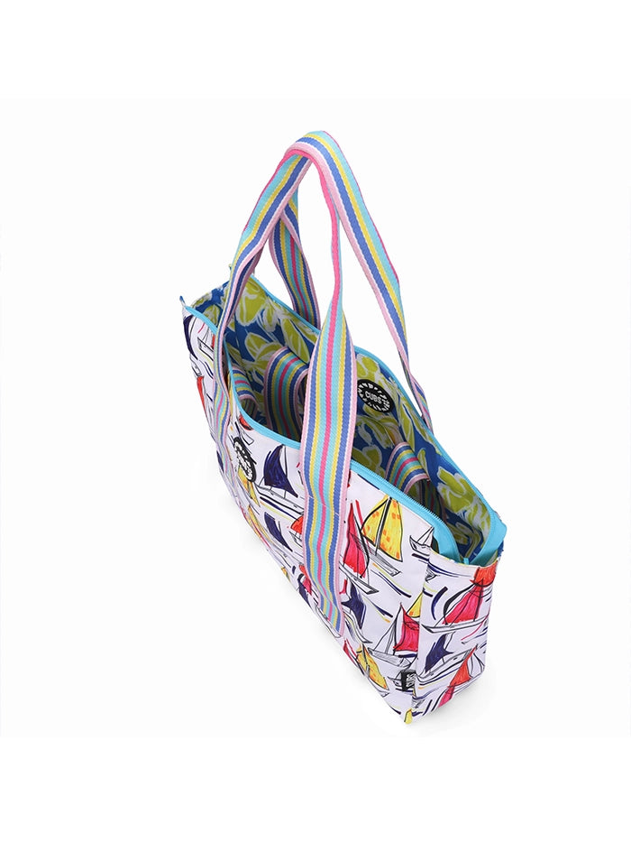 Cubs Ships and Flowers Double Face Tote Bag