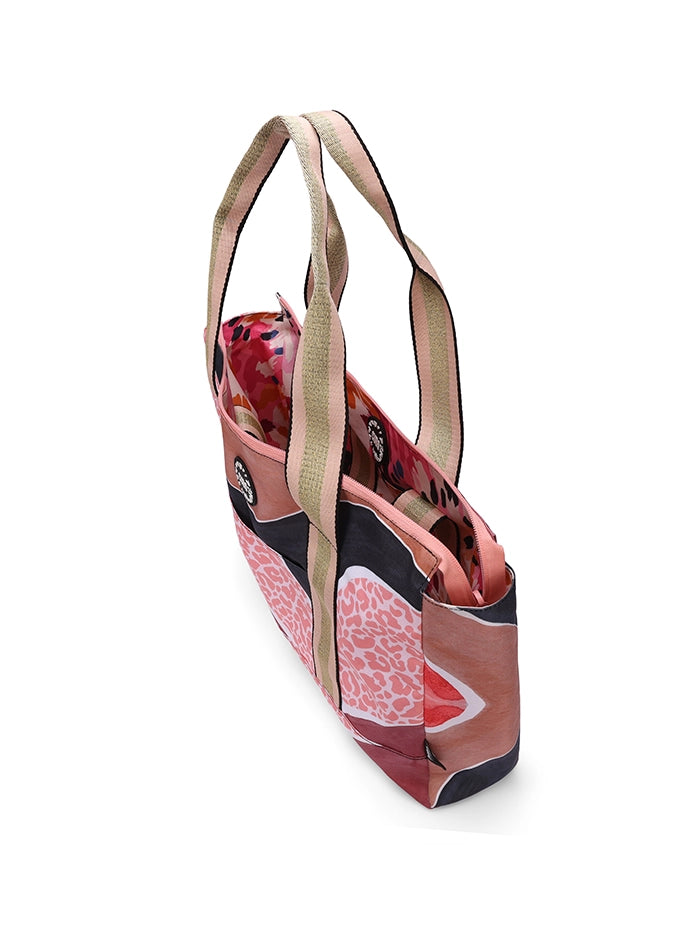 Cubs Brown Leopard Double Face Tote Bag