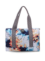 Cubs Bluish Tie Dye And Pinky Stars Double Face Tote Bag