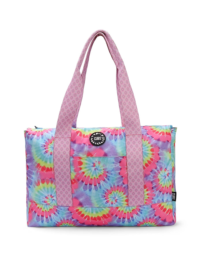 Cubs Flowery Tie Dye Double Face Tote Bag