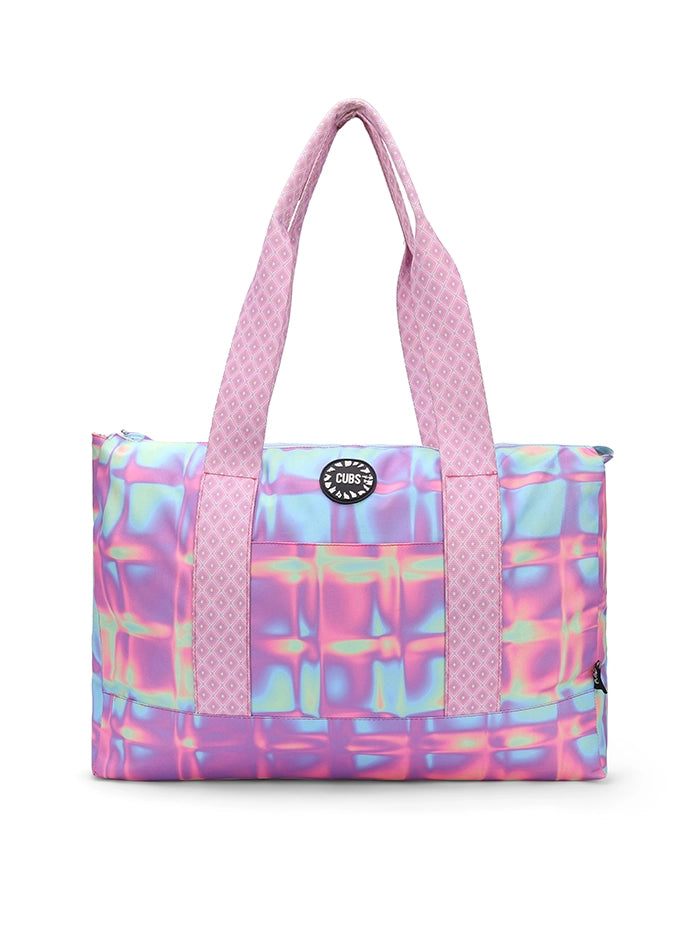 Cubs Pastel Colors And Cactus Double Face Tote Bag