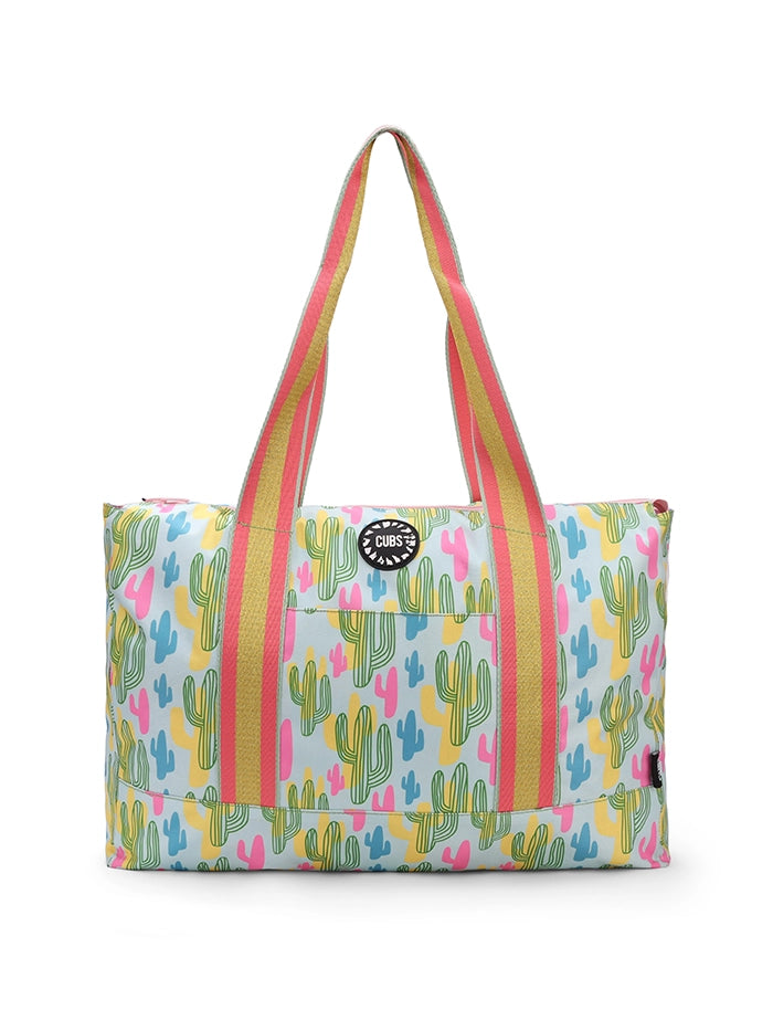 Cubs Cactus And Swirls Double Face Tote Bag