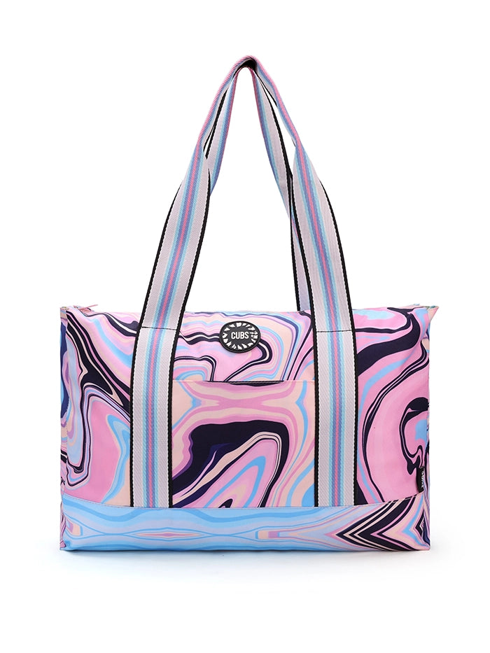 Cubs Cactus And Swirls Double Face Tote Bag