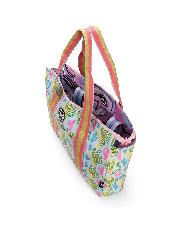 Cubs Cactus And Swirls Double Face Tote Bag