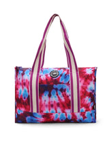 Cubs Passion Fruits And Purple Tie Dye Double Face Tote Bag