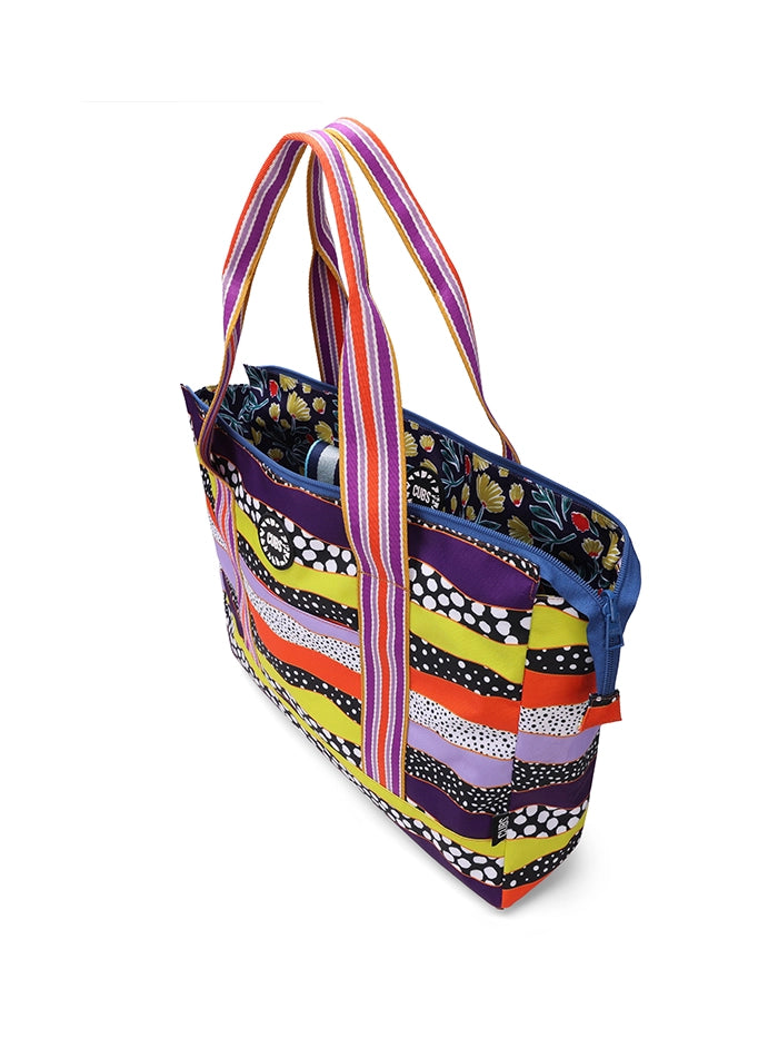 Cubs Waves And Gardens Double Face Tote Bag