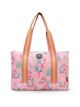 Cubs Pinkish Flowers Double Face Tote Bag