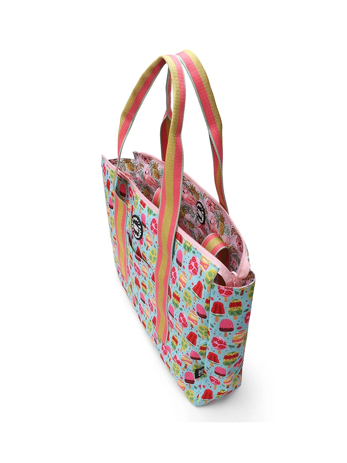 Cubs Pineapples And Ice Cream Double Face Tote Bag