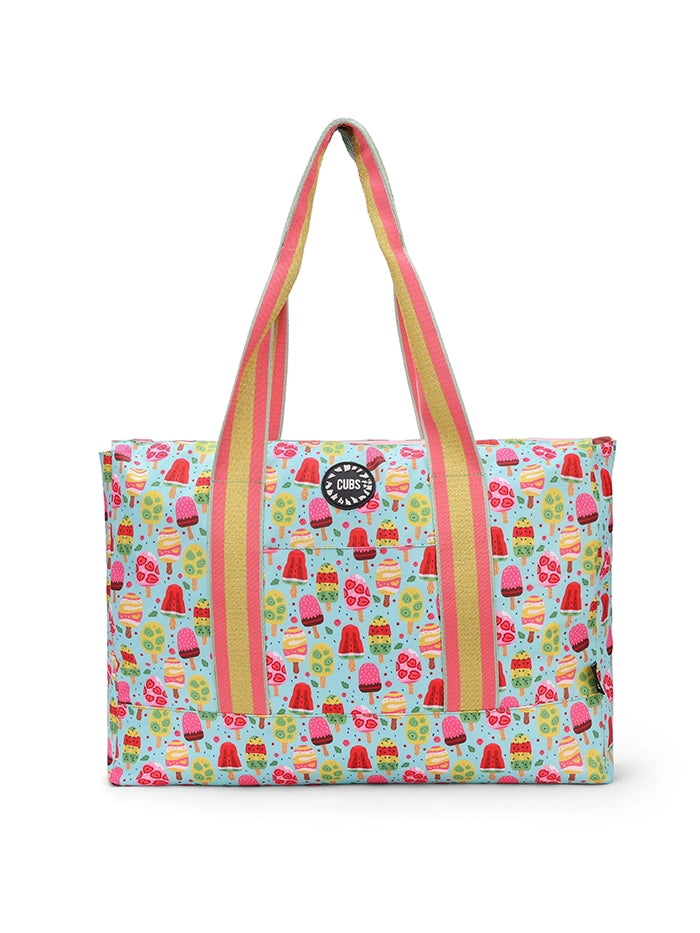 Cubs Pineapples And Ice Cream Double Face Tote Bag