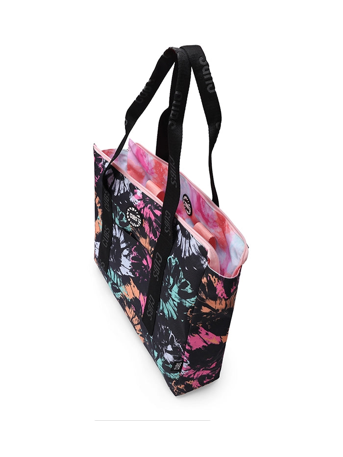 Cubs Black & Pink Tie Dye Double Face Tote Bag